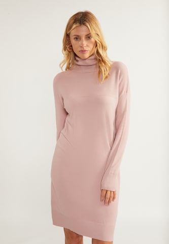 usha WHITE LABEL Knitted dress in Pink: front