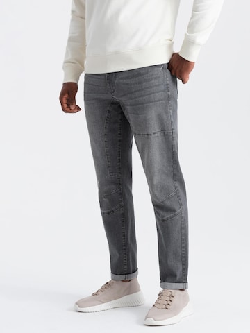 Ombre Tapered Jeans in Grijs: voorkant