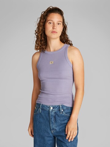 Calvin Klein Jeans Top | vijolična barva: sprednja stran