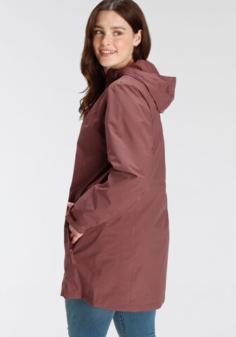 JACK WOLFSKIN Raincoat in Red