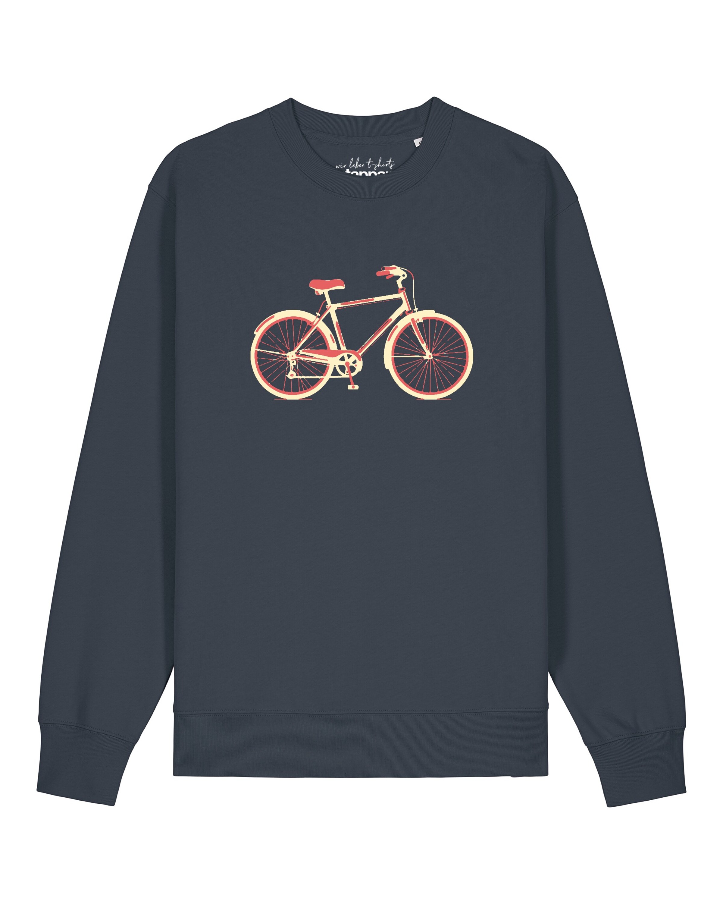 Sweat-shirt 'Red Bike' Watapparel en gris : devant