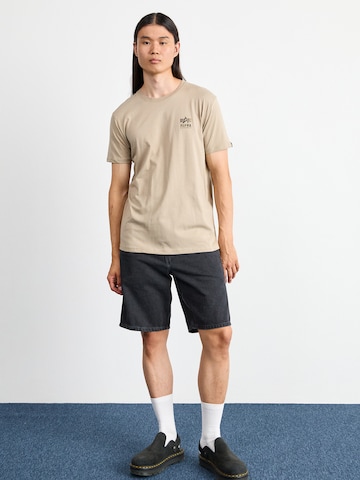 ALPHA INDUSTRIES Tričko - Béžová