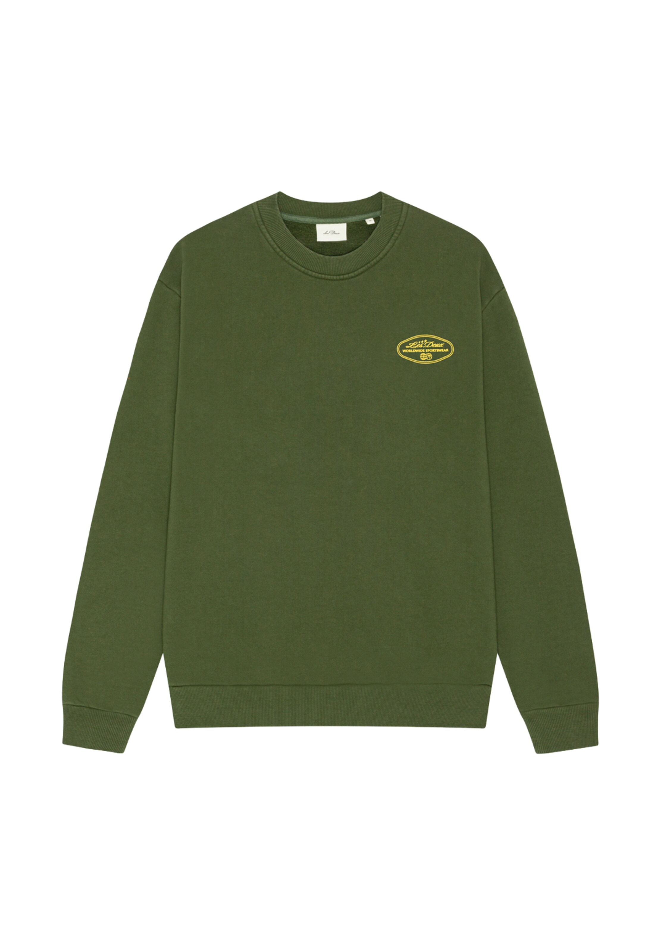Les Deux - Sudadera 'Worldwide' en verde: frente