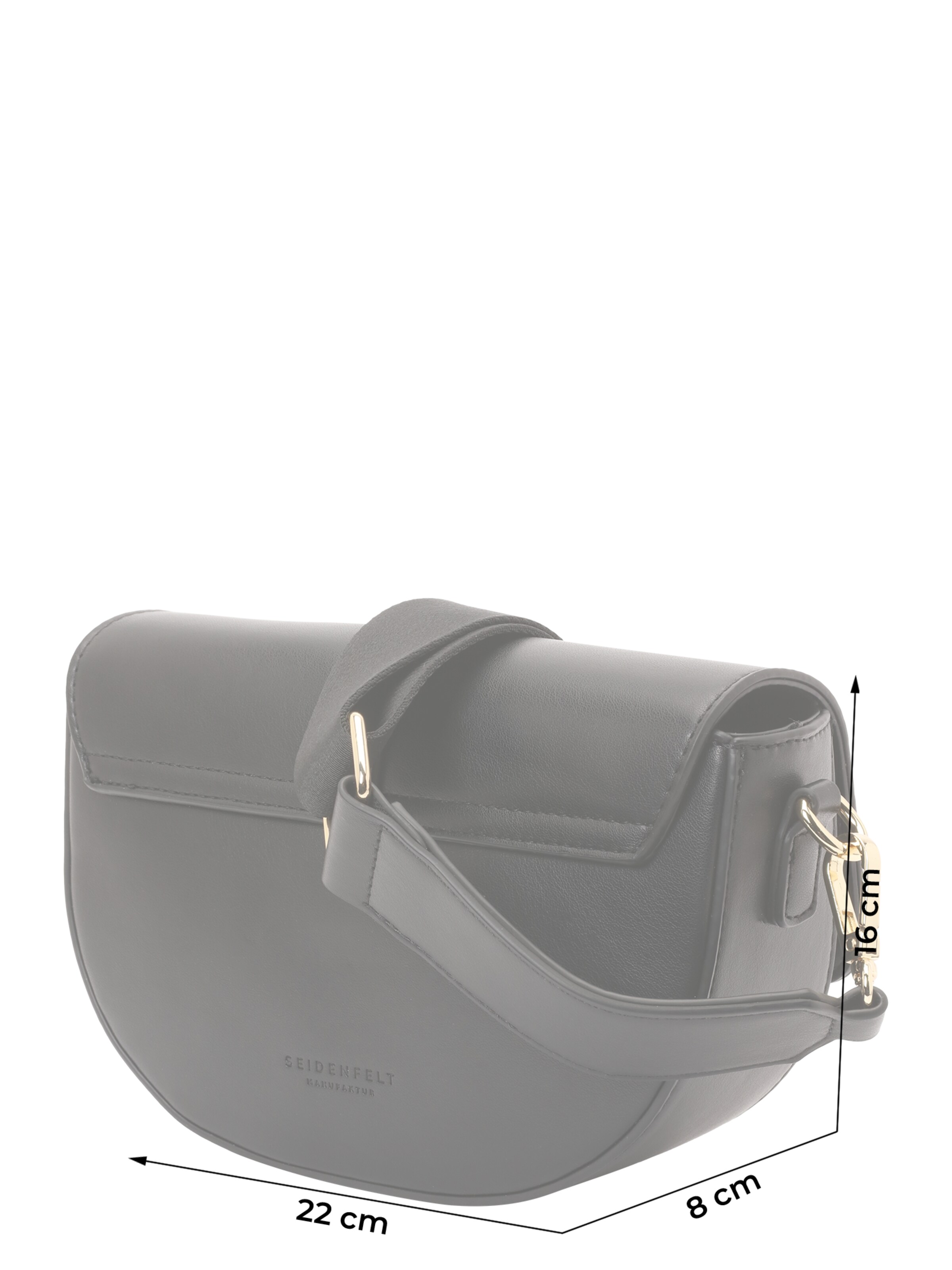 Seidenfelt Õlakott 'LOVIISA', värv must