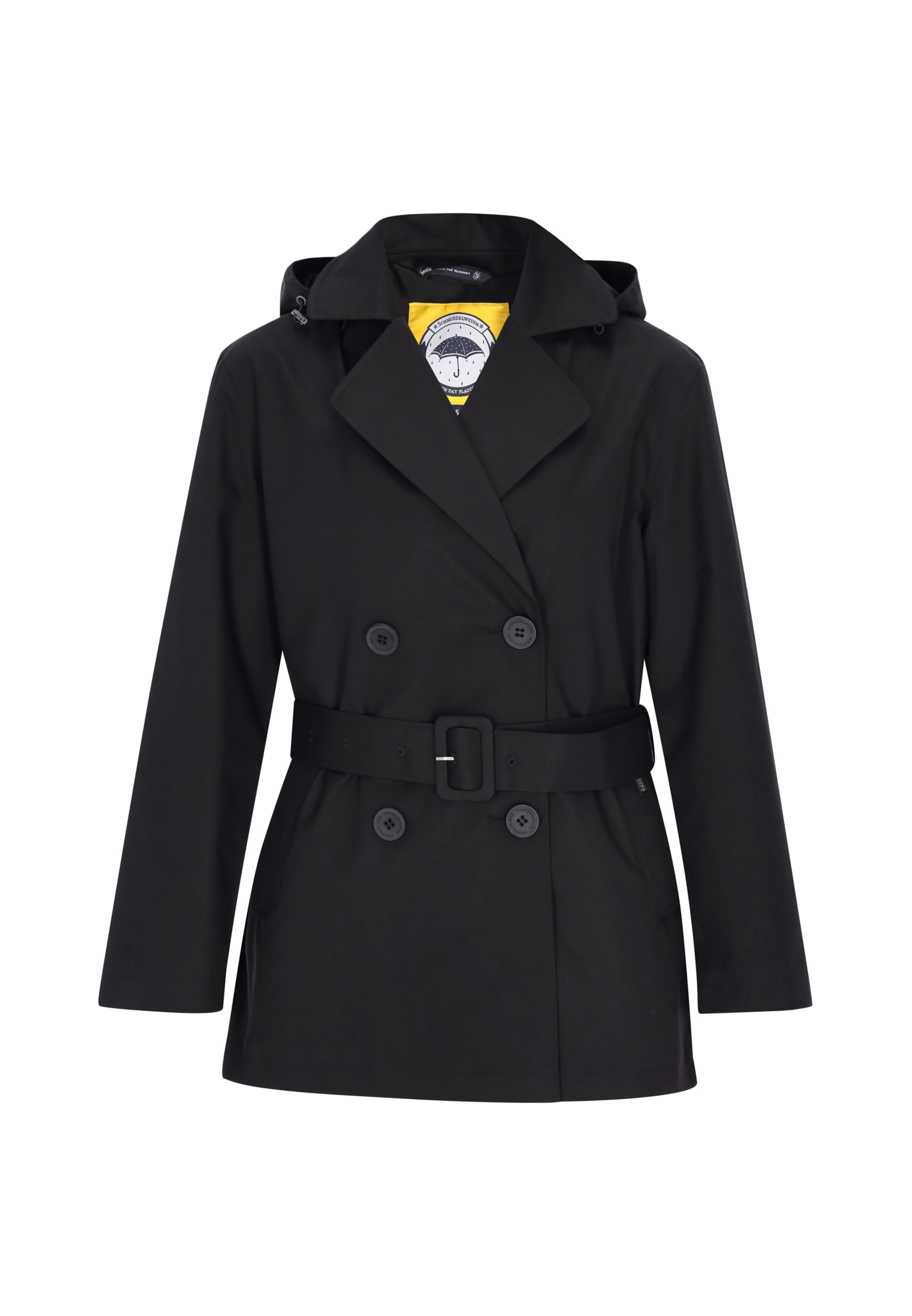Schmuddelwedda Tussenmantel in de kleur Zwart, Productweergave