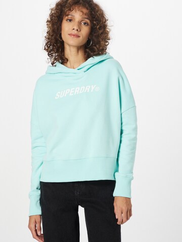 Sweat-shirt Superdry en bleu : devant