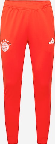 ADIDAS PERFORMANCE Slim fit Workout Pants 'Fc Bayern Tiro 23 Training Bottoms' in Orange: front