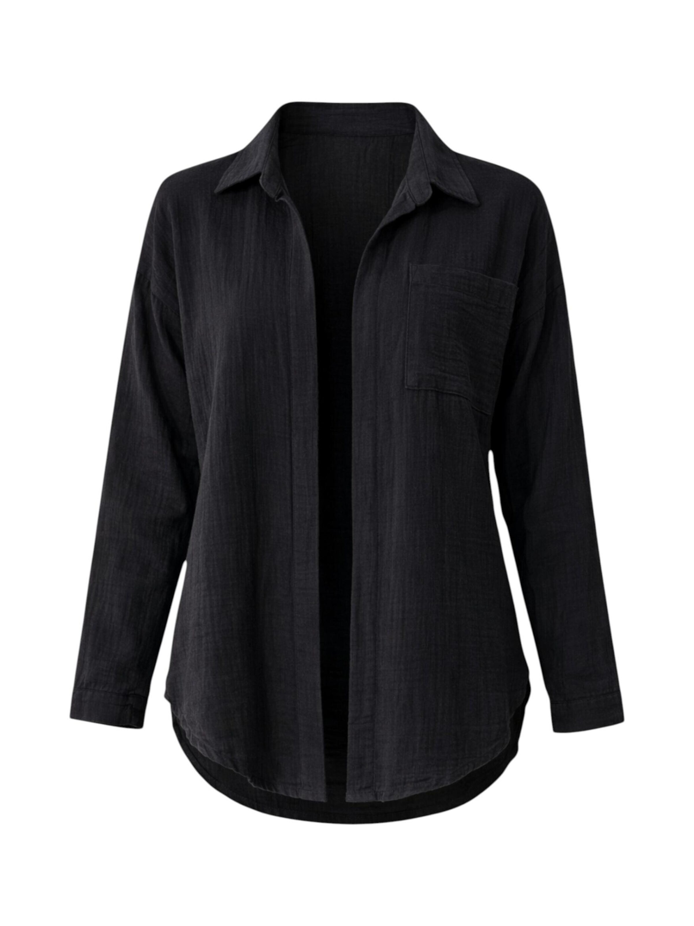 WENOR - Blusa 'NALYA' en negro: frente