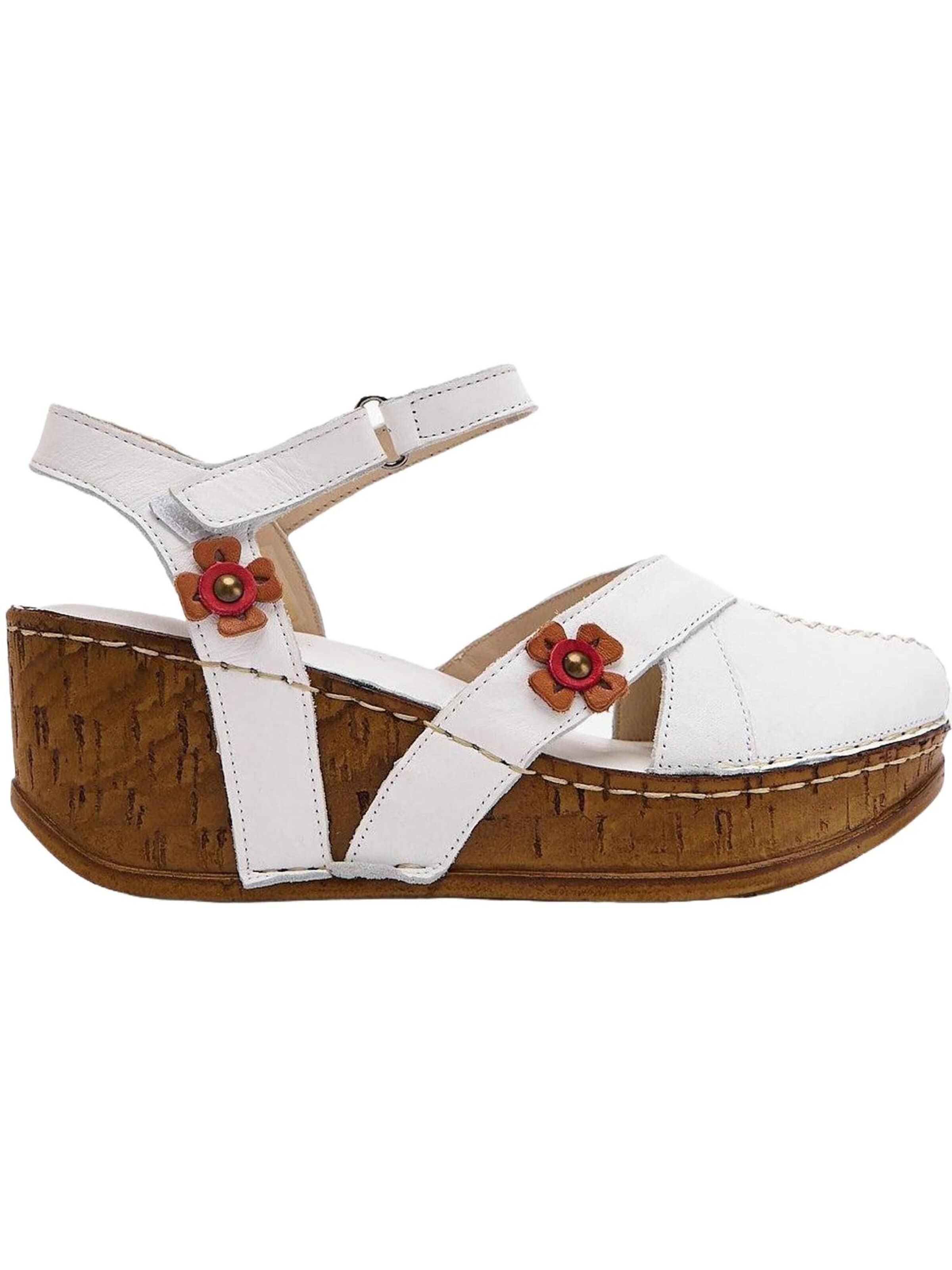 Limoya Sandals in White: front