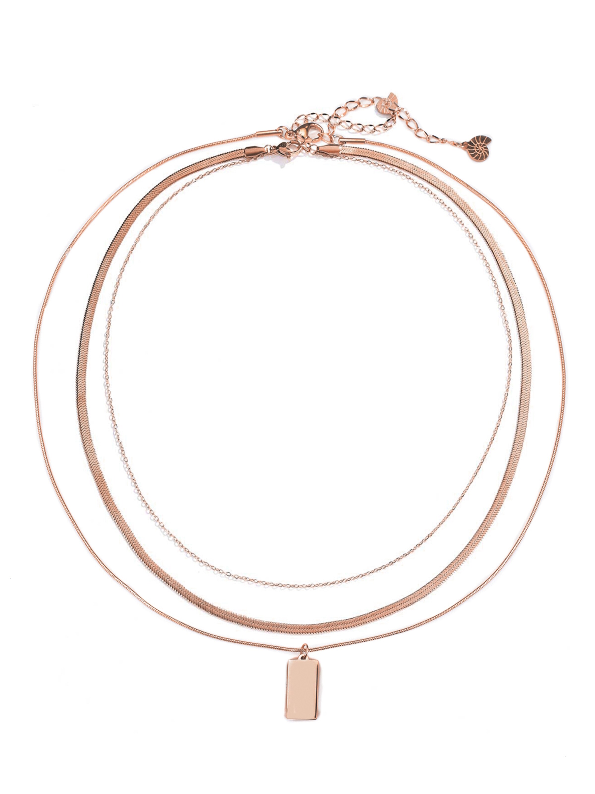 Hey Happiness - Cadena 'Urban Duo' en oro