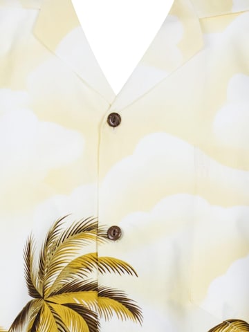 KY's Regular fit Button Up Shirt 'Palmbeach' in Beige