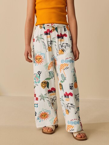 Wide leg Pantaloni di Next in bianco: frontale