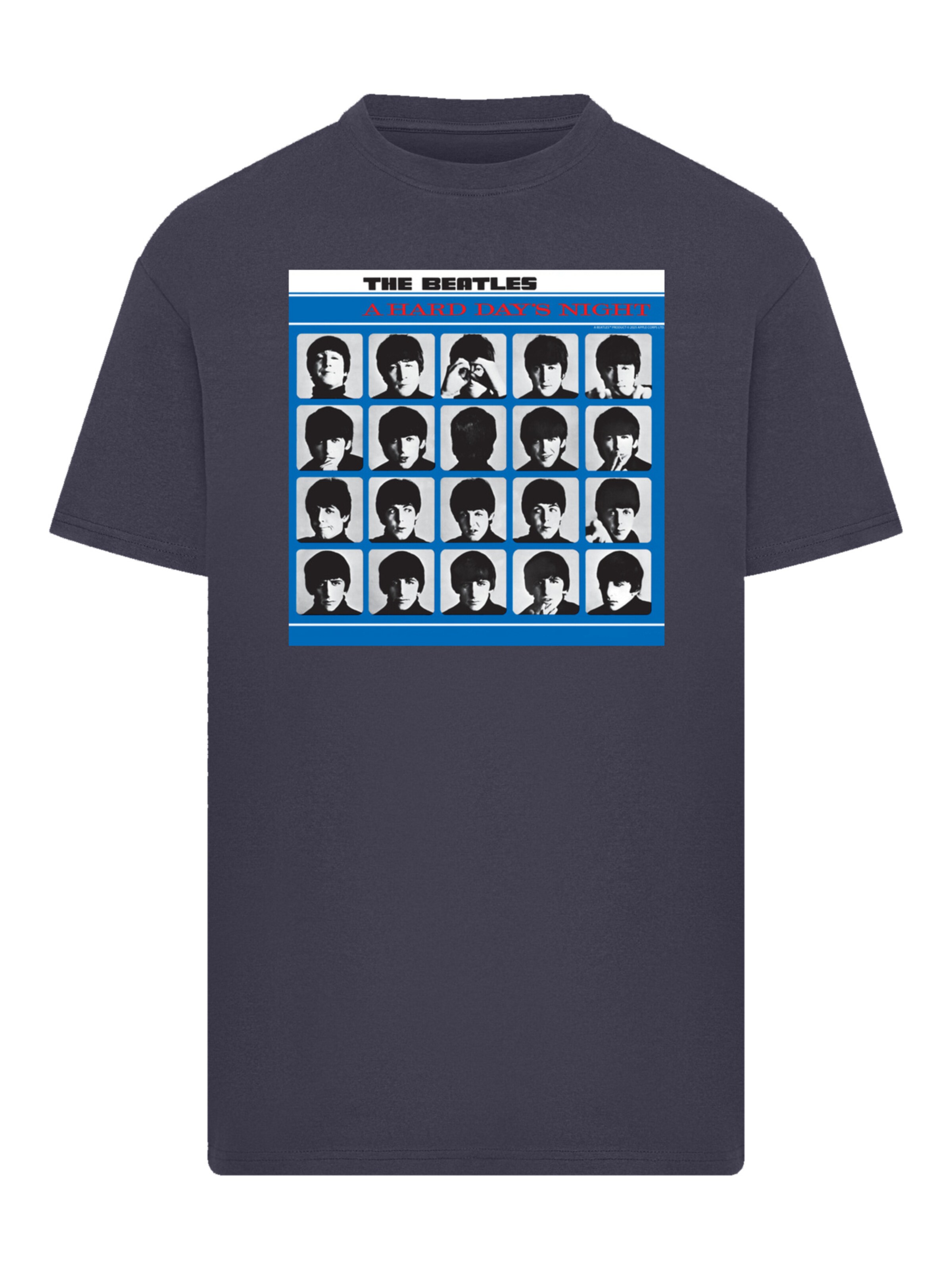 F4NT4STIC Shirt 'The Beatles Retro' in Blue: front