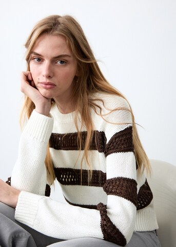 MANGO TEEN Pullover 'Nina' in Braun