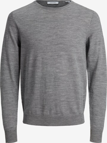 JACK & JONES Sweter 'Mark' w kolorze szary: przód