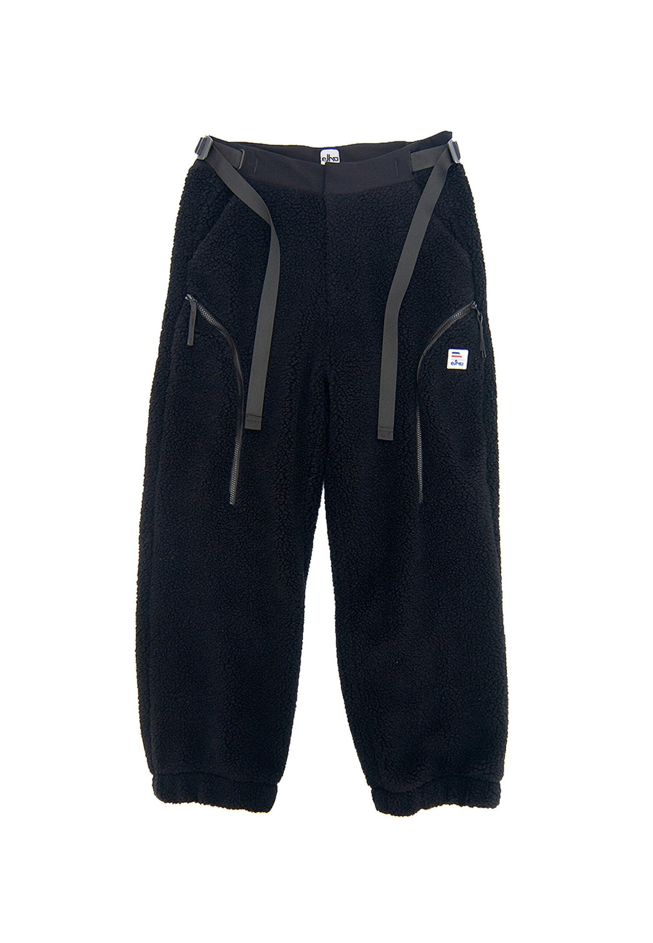 Pantaloni di elho in nero: frontale