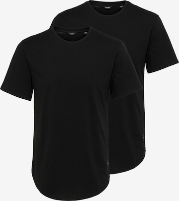 Only & Sons Shirt 'Matt' in Schwarz: Vorderseite