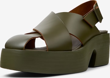 Sandalo con cinturino 'Billie' di CAMPER in verde: frontale