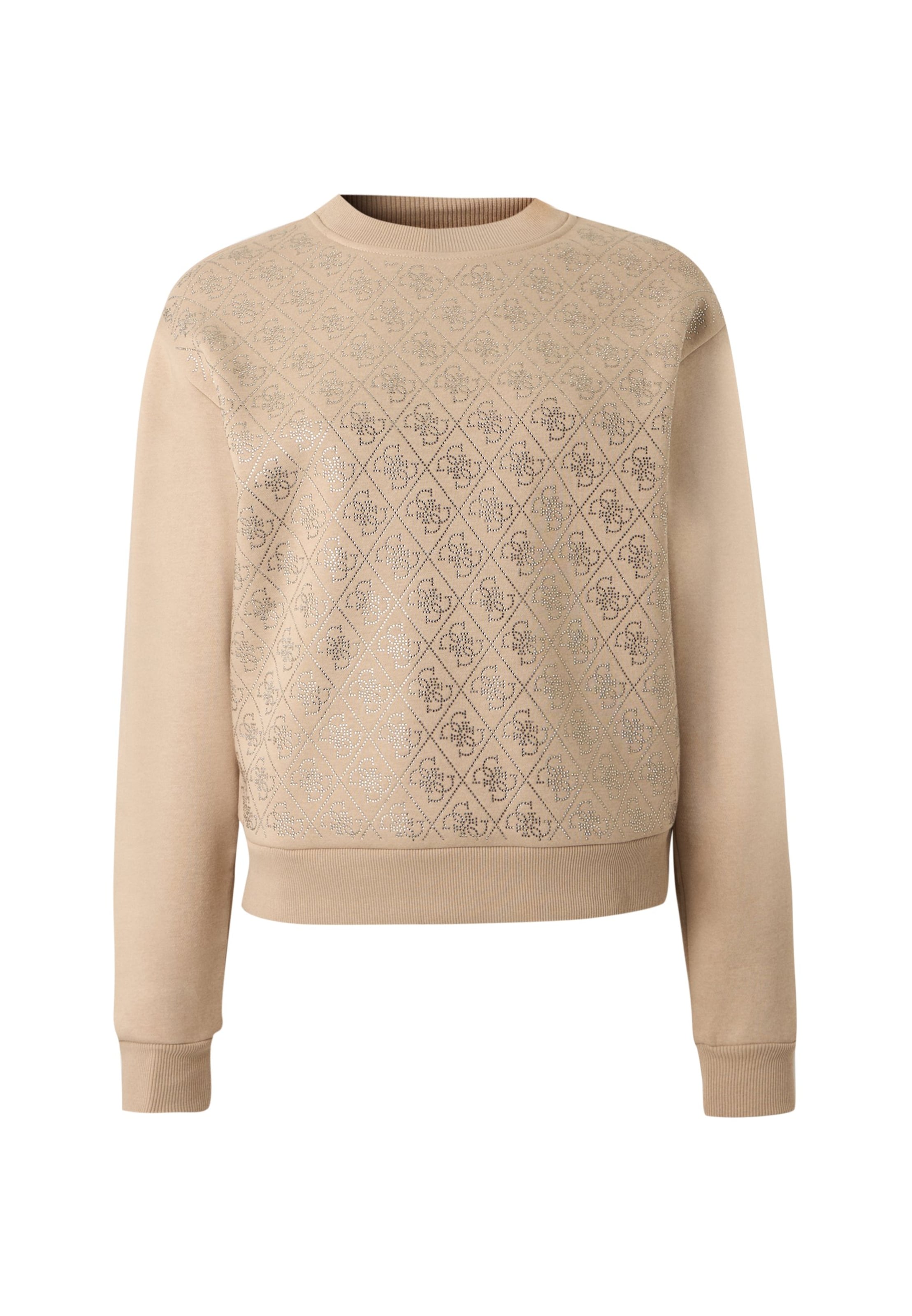 GUESS Sweatshirt in Beige: Vorderseite
