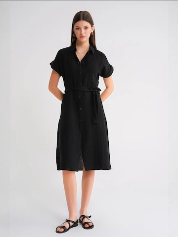 Robe-chemise MixRay en noir