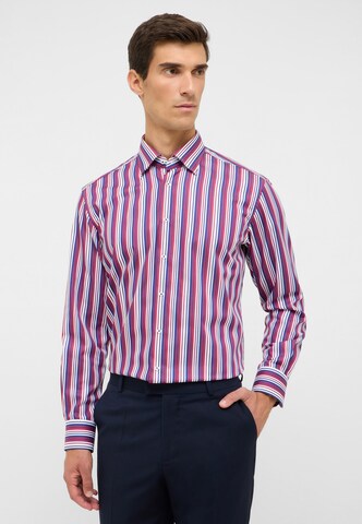 ETERNA Regular fit Zakelijk overhemd in Blauw: voorkant