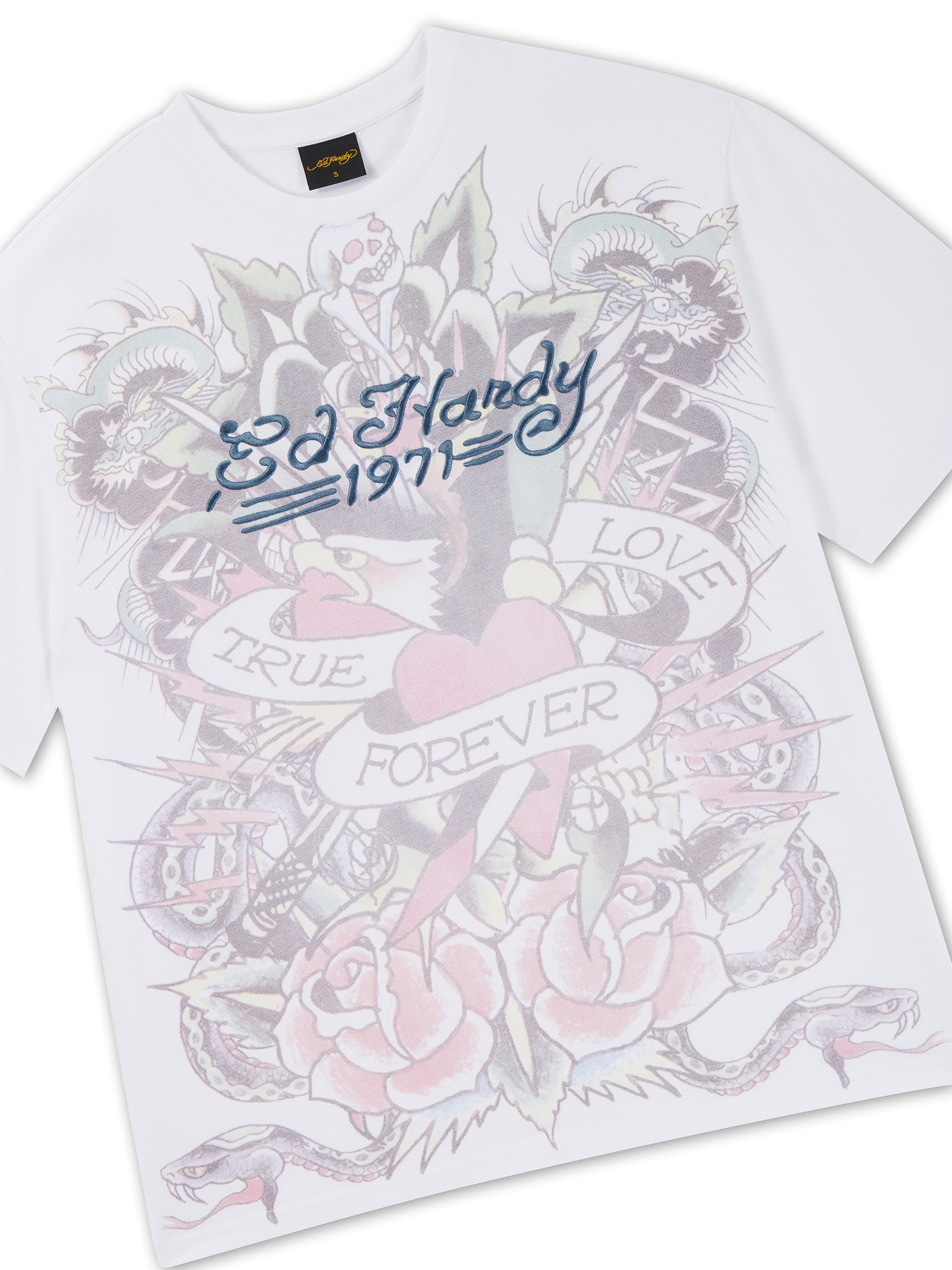 Ed Hardy Футболка в Белый