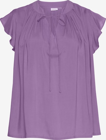 LASCANA Blouse in Lila: voorkant