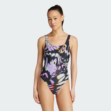 ADIDAS SPORTSWEAR Bustier Sportbadeanzug 'Adidas x Farm' in Lila: Vorderseite
