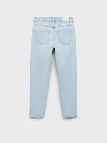 MANGO KIDS Tapered Jeans in Blauw