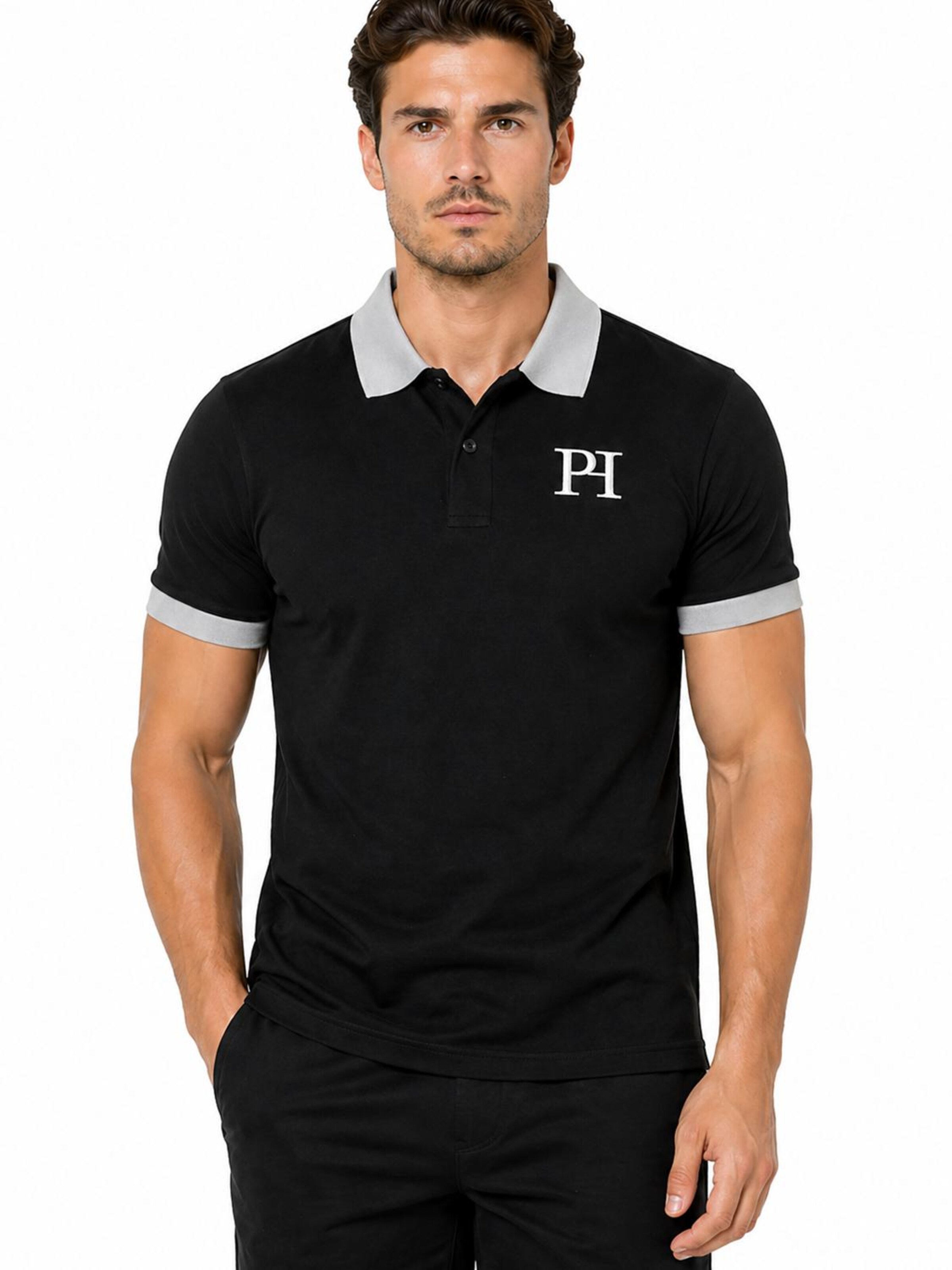 T-Shirt 'PH Polo Adult Black' PADIJO en noir : devant