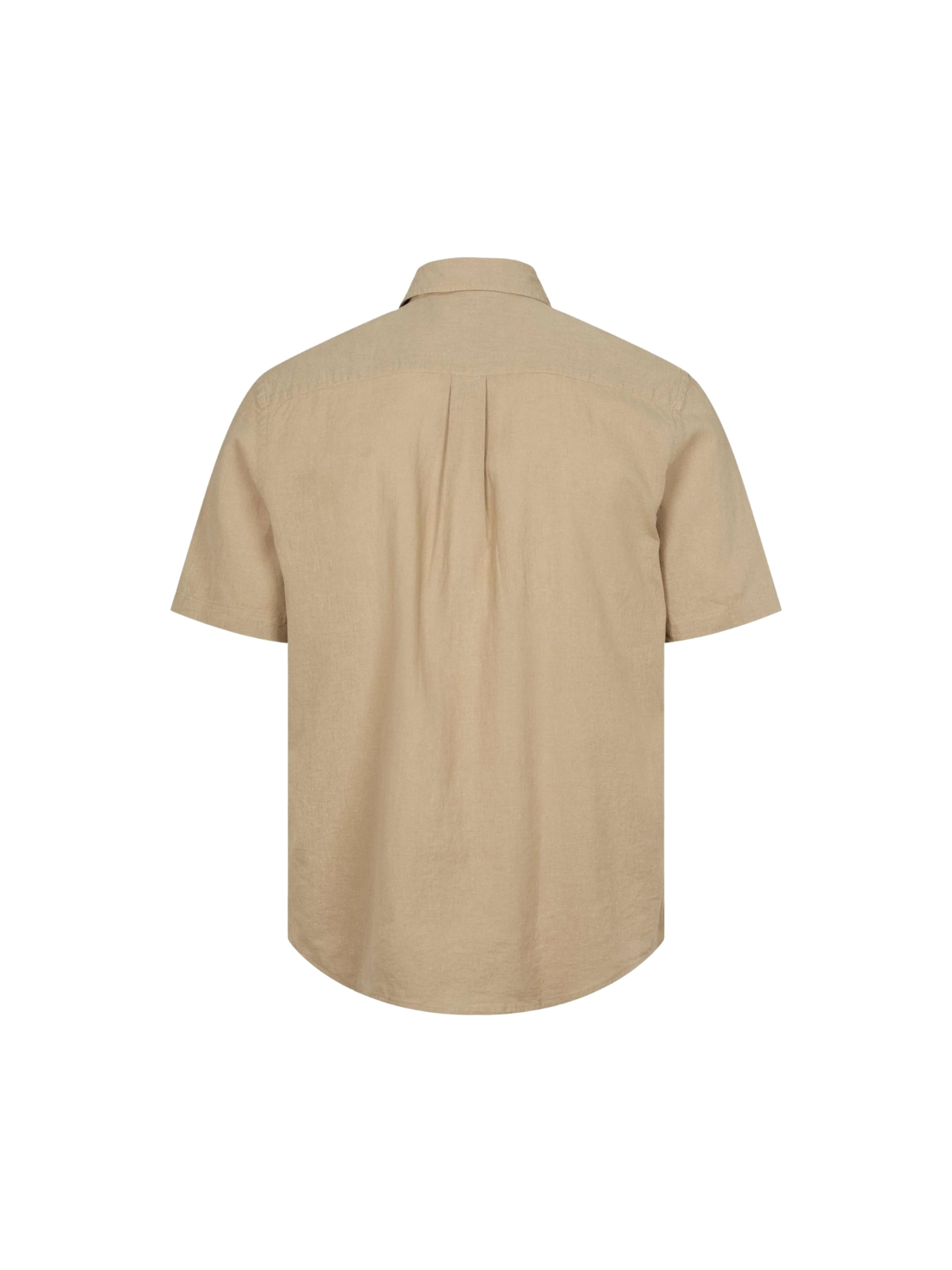 U.S. POLO ASSN. Comfort fit Button Up Shirt ' Flori Linen ' in Beige