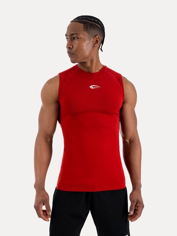 T-Shirt Smilodox en rouge : devant
