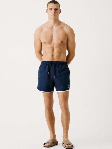Red Bull Racing x Pepe Jeans Badeshorts 'Red Bull Racing x Pepe Jeans' in Blau
