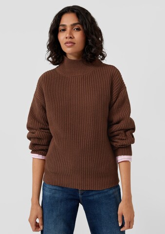 s.Oliver Pullover in Braun: Vorderseite