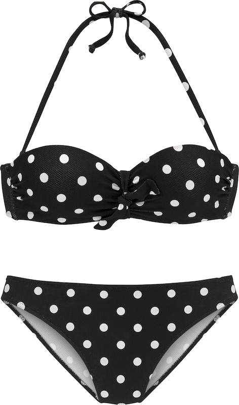 LASCANA T-Shirt Bikini in Schwarz LASCANA T-Shirt Bikini in Schwarz