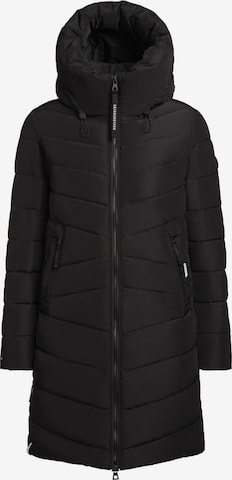 Cappotto invernale 'Pluz' di khujo in nero: frontale