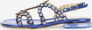Sandalo di CAFè NOIR in blu: frontale
