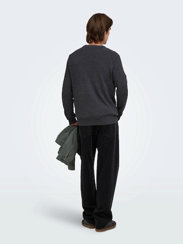 Pullover 'ONSVILLAS' di Only & Sons in grigio
