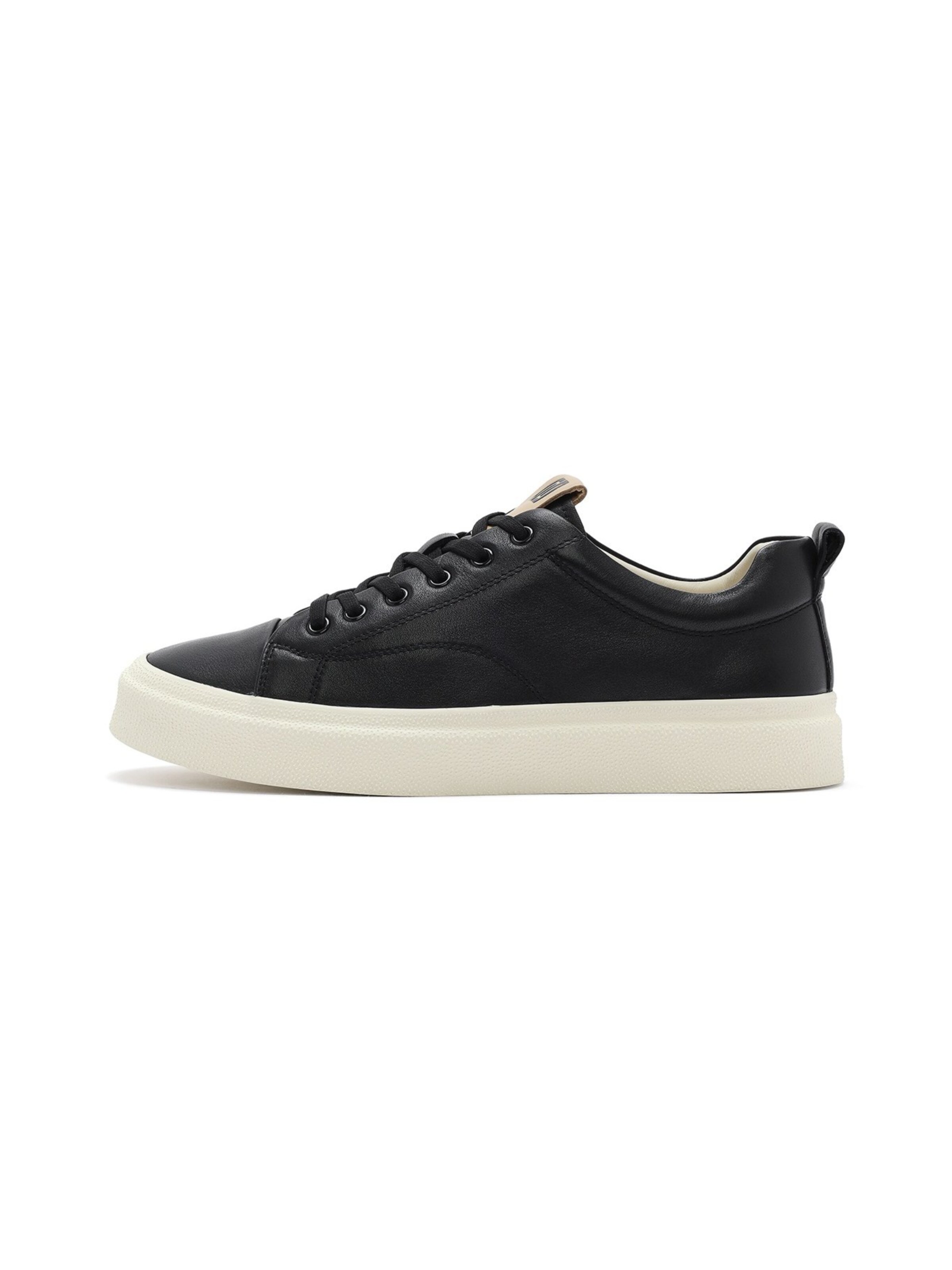 Derimod Platform trainers in Black: front