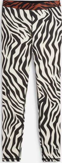 PUMA Sportske hlače 'Animal Remix' u konjak / crna / bijela / prljavo bijela, Pregled proizvoda