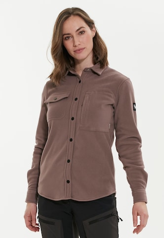 Whistler Athletic Fleece Jacket 'Noelle' in Grey: front
