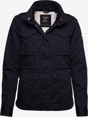 Superdry Tussenjas in Blauw: voorkant