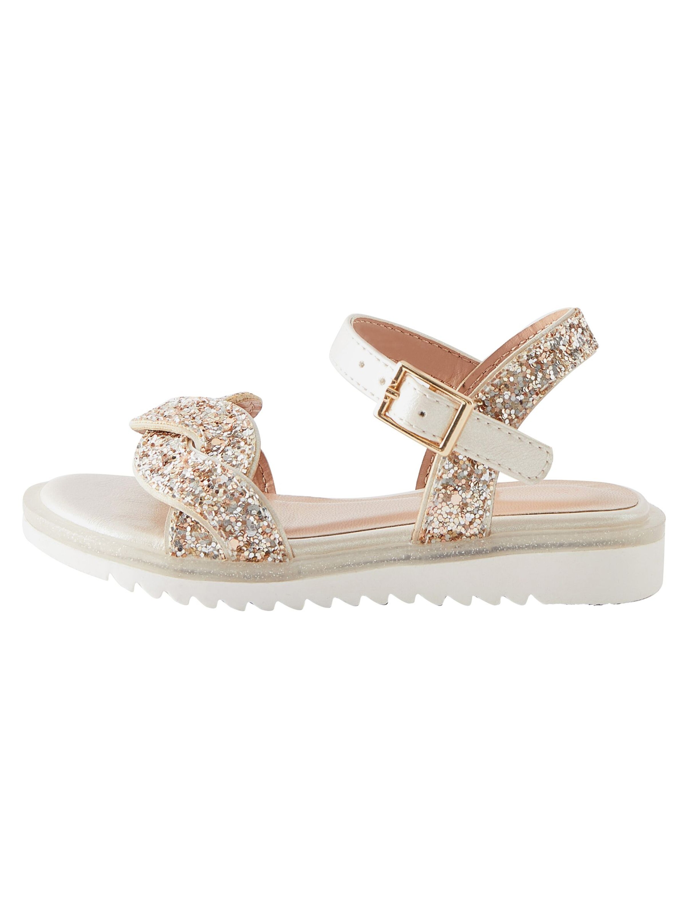 Next - Sandália em ouro: frente