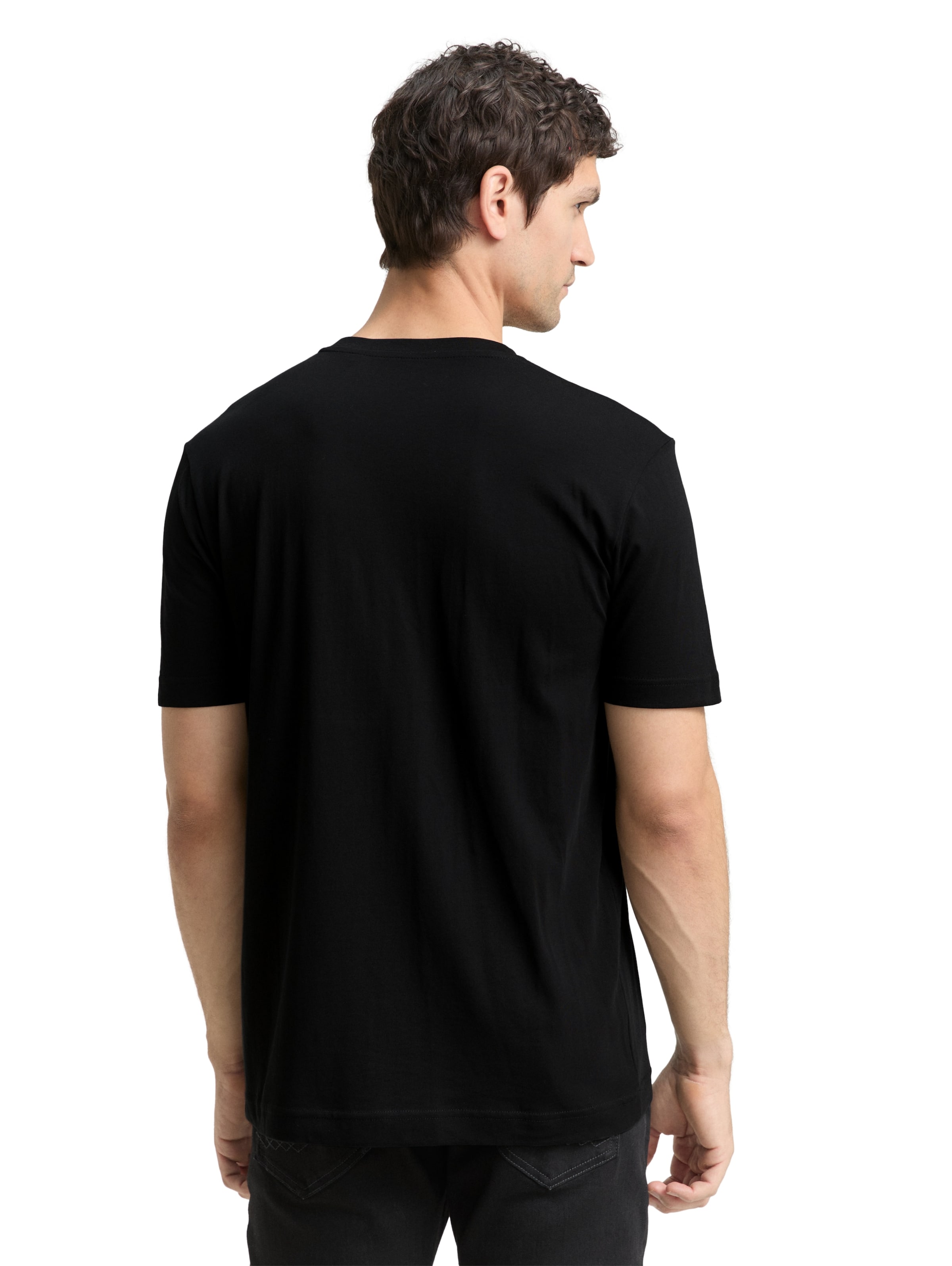 TOM TAILOR Shirt in Zwart