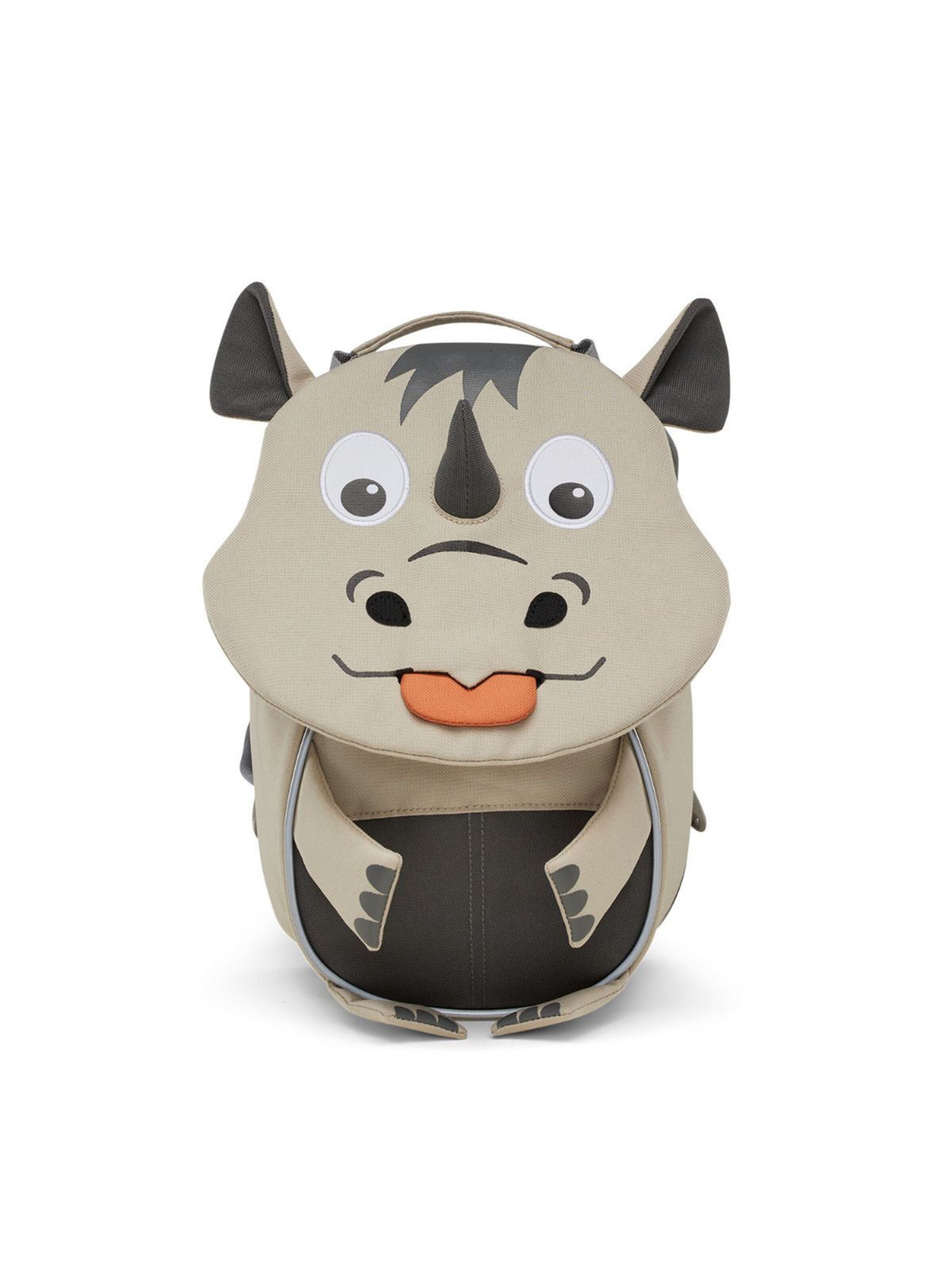 Affenzahn Rucksack 'Affenzahn Kleiner Freund Nashorn'‌‌‌‌ in Braun: Vorderseite