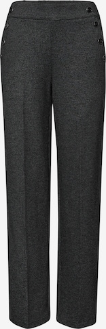 STREET ONE Regular Suorat housut värissä musta: etupuoli