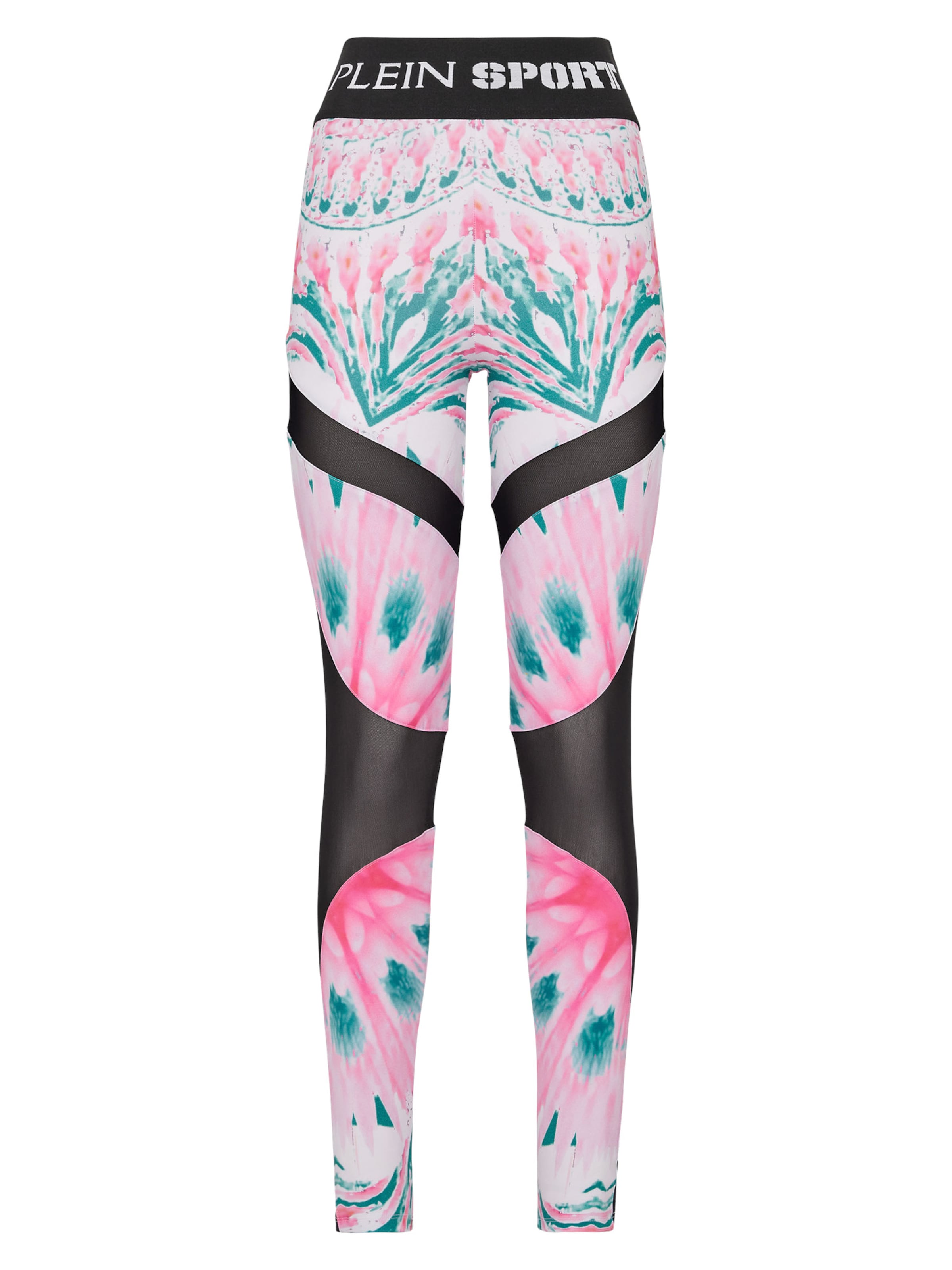 Pantaloni sportivi Plein Sport di colore turchese / rosa / nero, Visualizzazione prodotti