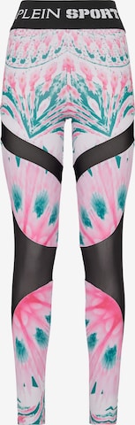 Plein Sport Skinny Sportbroek in Roze: voorkant