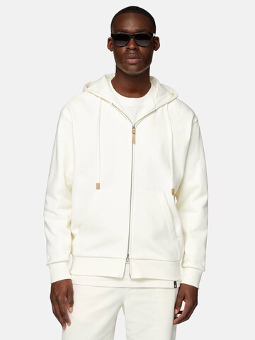 Boggi Milano Sweatjacke in Weiß: Vorderseite
