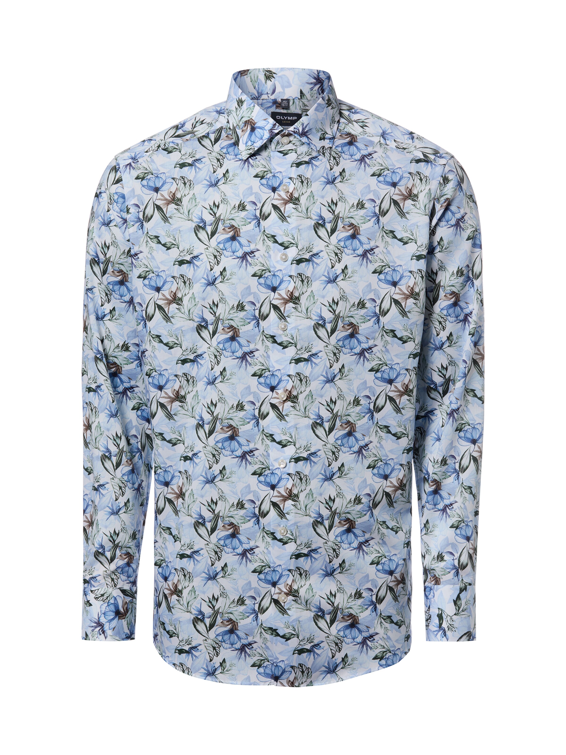 OLYMP Regular Fit Hemd in Blau: Vorderseite